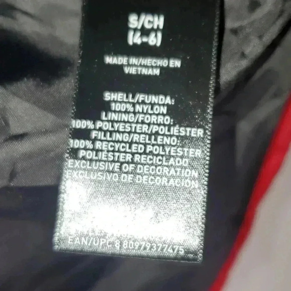 Swiss-Tech  Puffer Down Jacket/Coat Red Full Zip Hooded Sz Small Packable - Picture 5 of 8